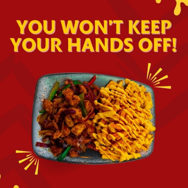 Rolling Smoke crispy fries and chicken in Clydebank.